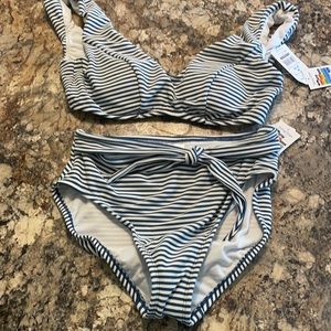 Time and Tru striped brand new bikini set